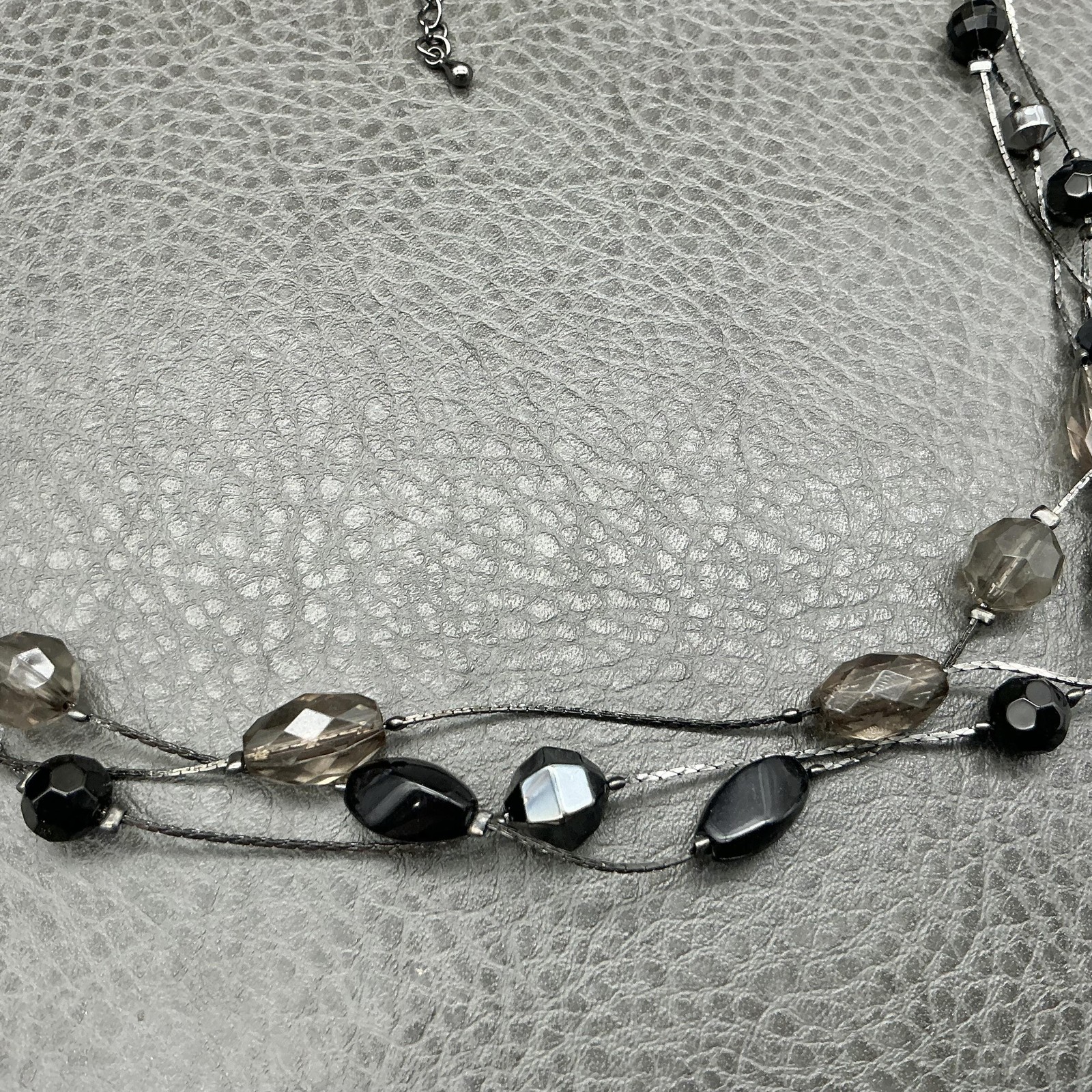 Premier Designs Beaded Layered Station Necklace Statement Jewelry Womens 18″