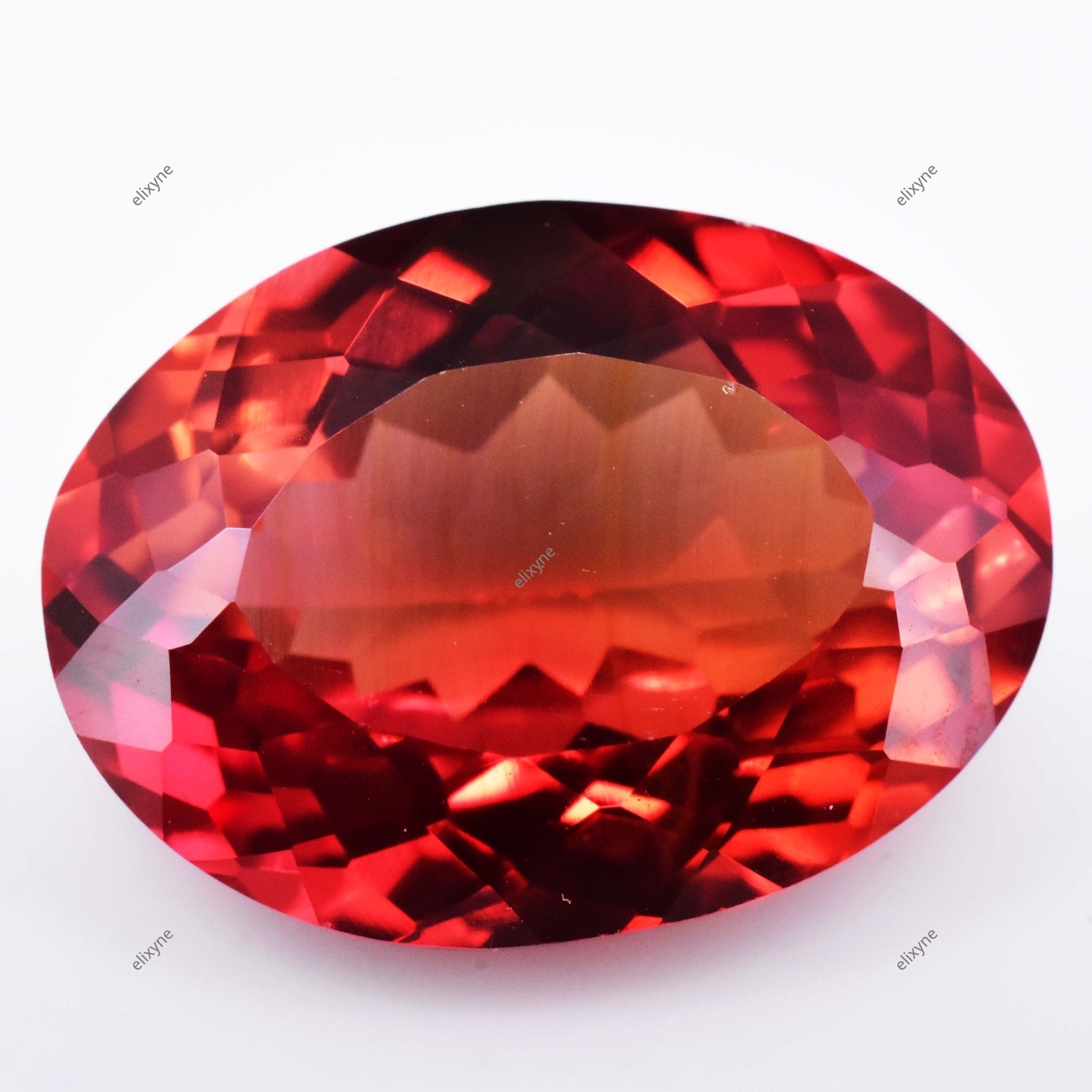 8.85 ct Natural Maple Orange Sapphire Oval Cut Certified Loose Gemstone