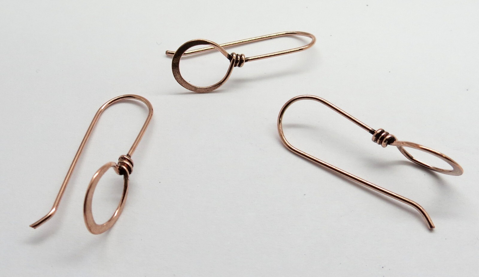 6 Pieces Copper Earring Hooks Copper Antique Ear Wire Jewelry Supplies Handmade