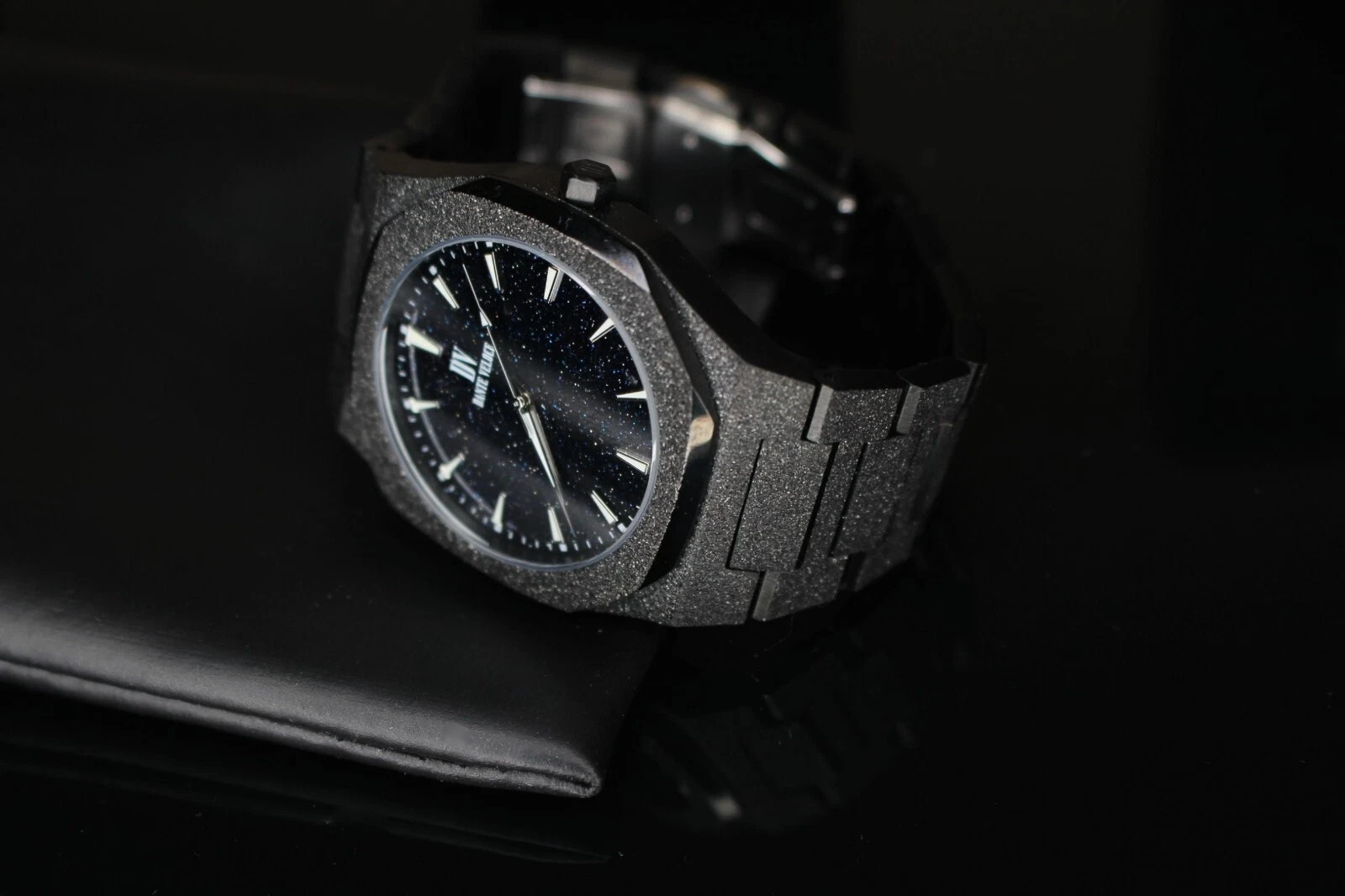 DANTE VELOCE Starlight Frosted BLACK Ice Out Icy Diamond Watch paul rich NEW !