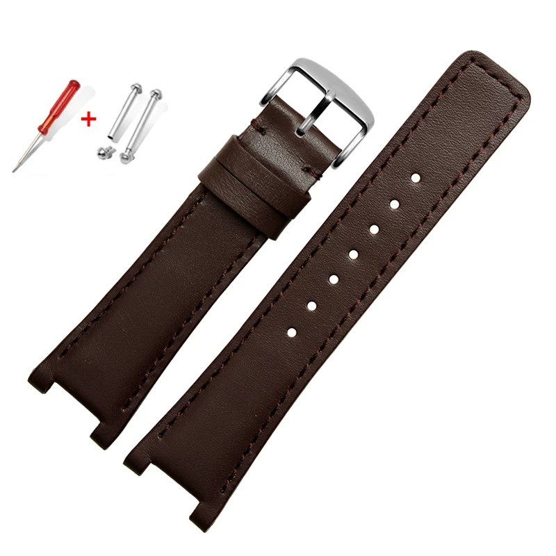 NEW Concave Screw Clasp leather watch strap fits for Gucci YA1332 YA1333 YA1335