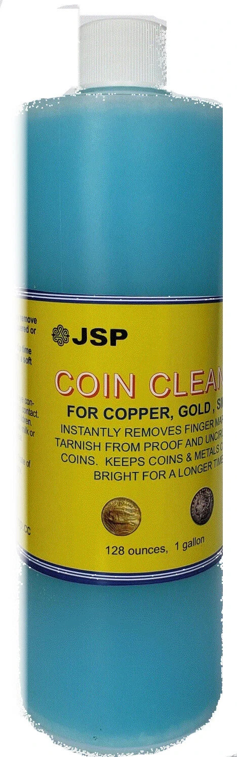 JSP SUPER COIN CLEANER 16 ounces Silver Copper Gold Jewelry Bars Remove Tarnish