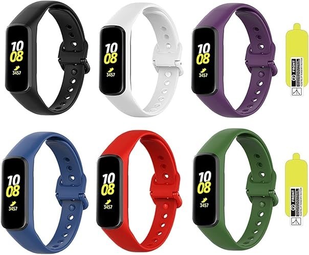 6 Pack Replacement Bands Compatible with Samsung Galaxy Fit 2 SM-R220 for Women
