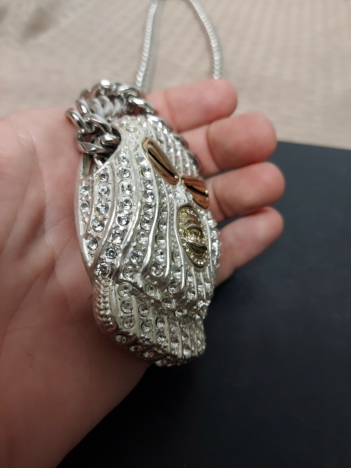 Bling Only Men’s Goon Ski Mask Necklace Very Heavy Old School 90s