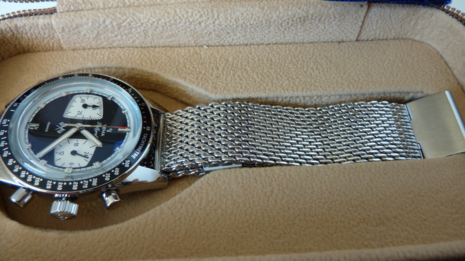 Yema Rally Graf Reverse Panda Dial Collector’s WATCH NEW