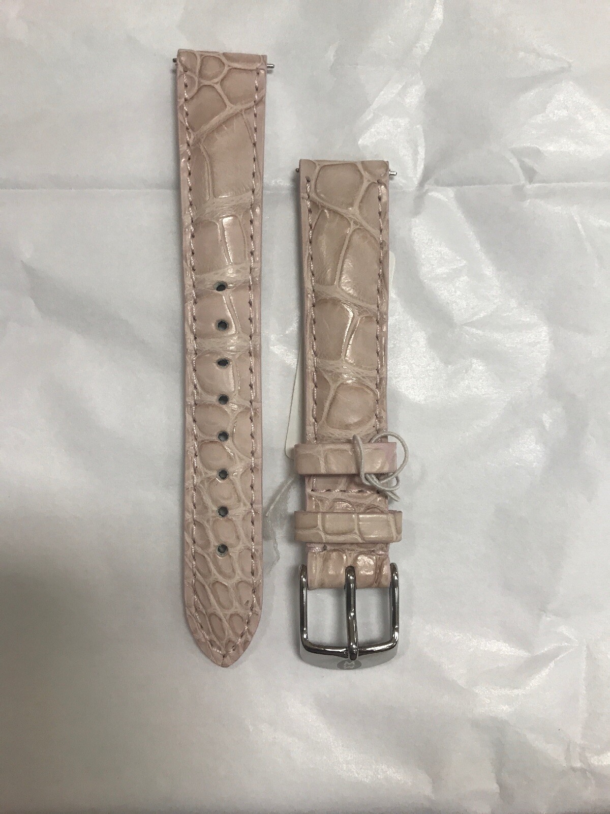MICHELE BLUSH ALLIGATOR DECO SEREIN 16 Mm STRAP – 180