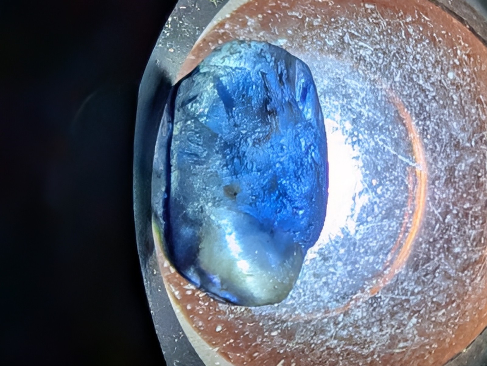 USA seller 4.33 IF/light silk Sapphire facet rough gemstone
