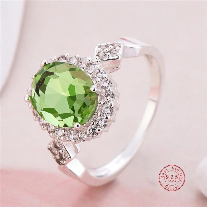 Stackable Ring 925 Sterling Silver Round Black Zircon Tension Mount Jewelry