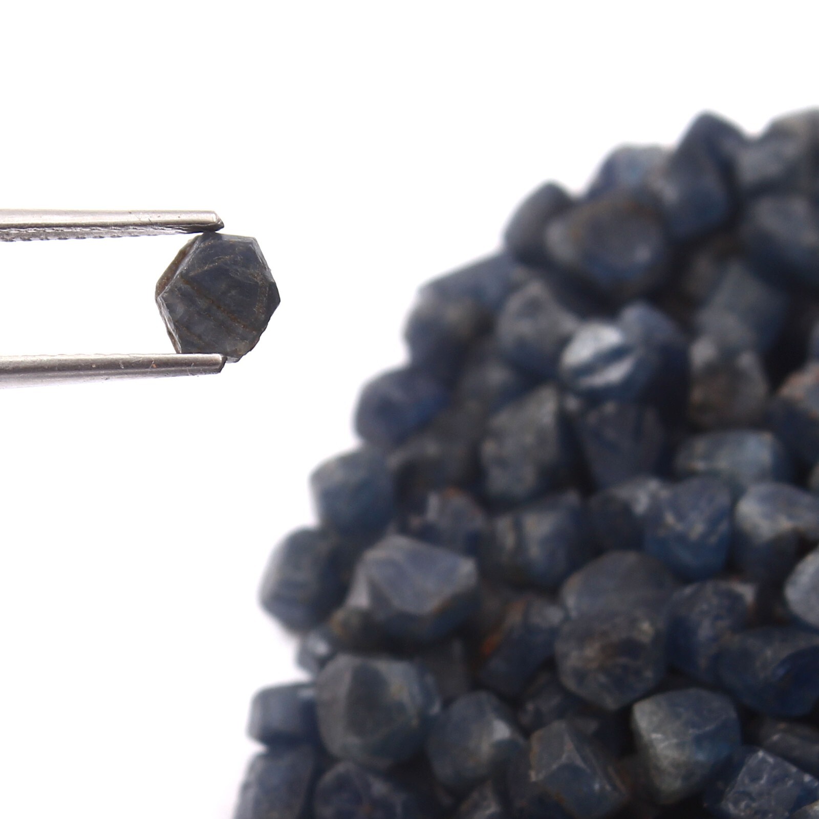 100.00% Natural Burma Blue Sapphire Earth-Mined Unheated Loose Rough Lot 20 Gram