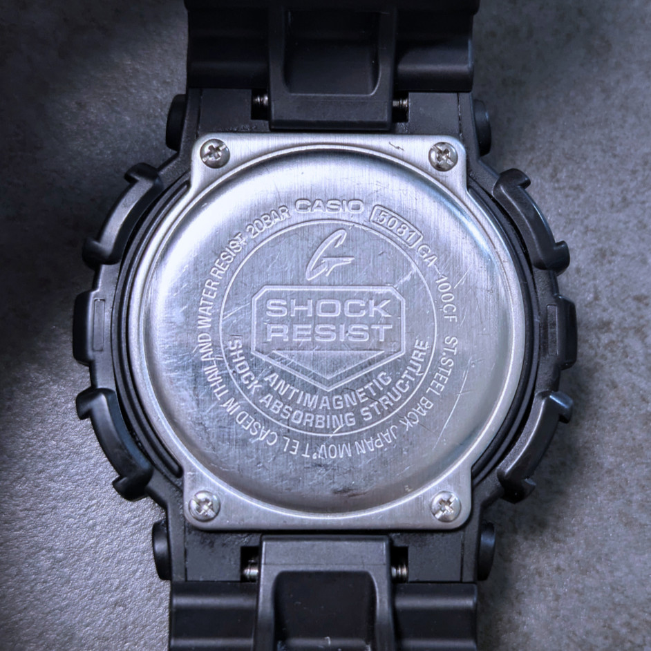 Casio G-SHOCK GA-100CF-1A9JF Men’s Watch Black Camouflage Working Battery Includ