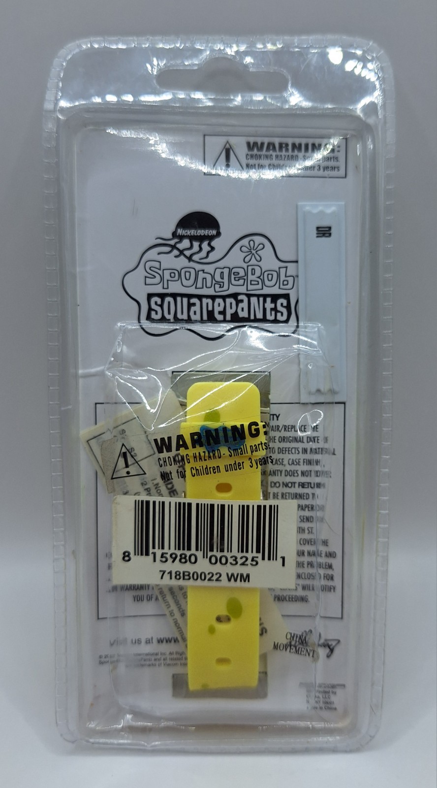 Spongebob Squarepants Kids Watch 2002 Clicks Viacom Nickelodeon Vintage NEW/NOS