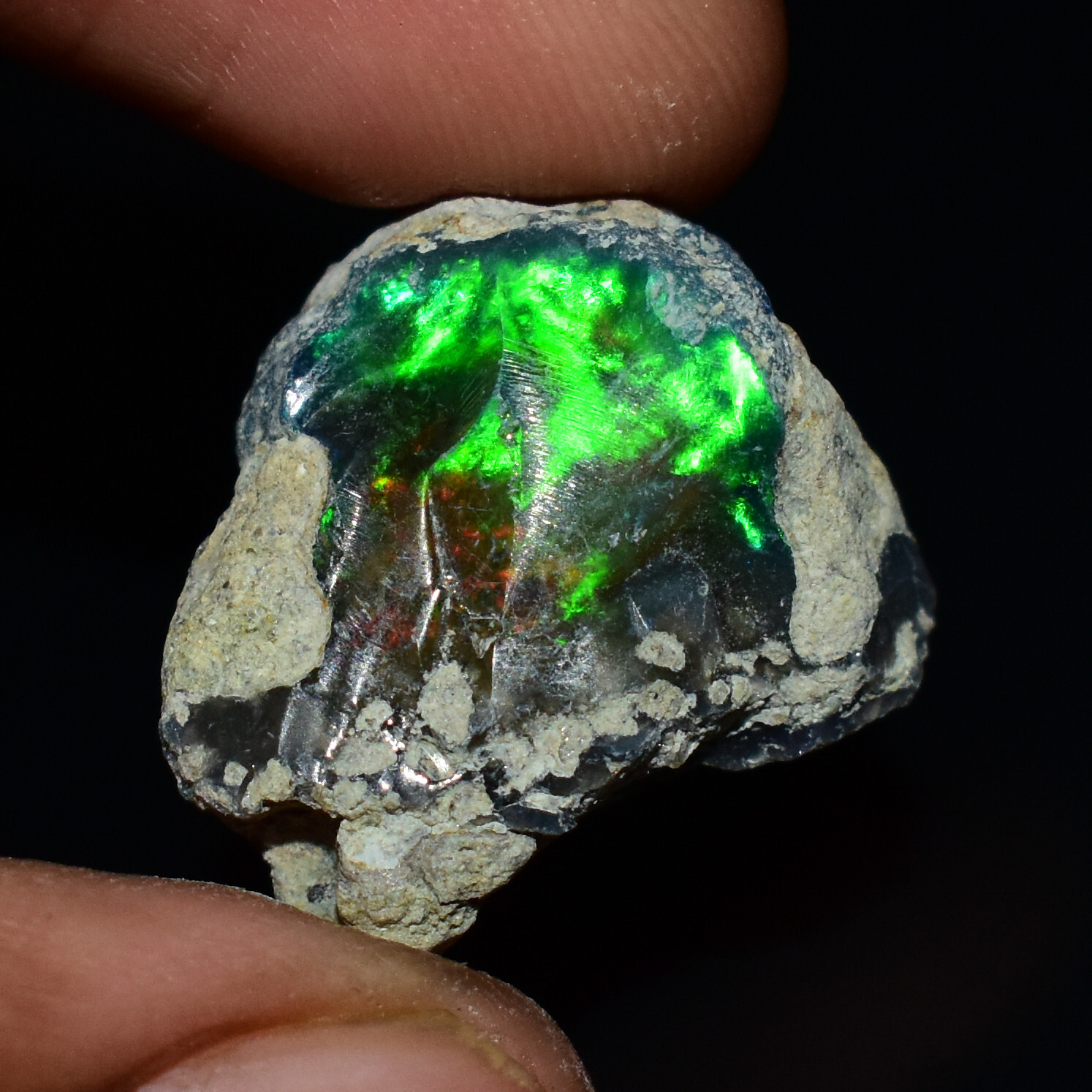 Black Opal Rough 14.60 Carats, Smoked Ethiopian Welo Opal Rough, Fire Opal Raw