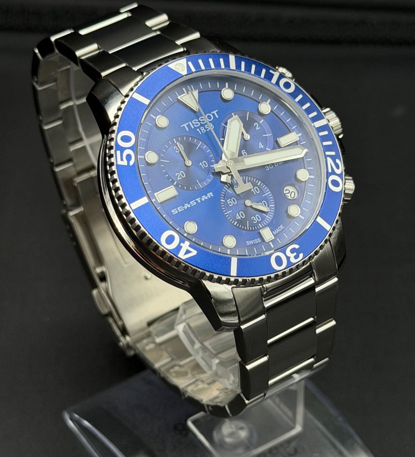 TISSOT Seastar 1000 Chronograph T120.417.11.041.00 Dial Blue Men’s Watch