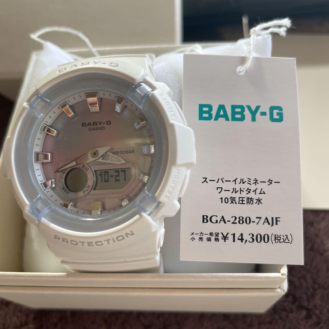 Casio BABY-G BGA-280-7AJF White Women’s Wristwatch 2010 Analog & Digital Quartz
