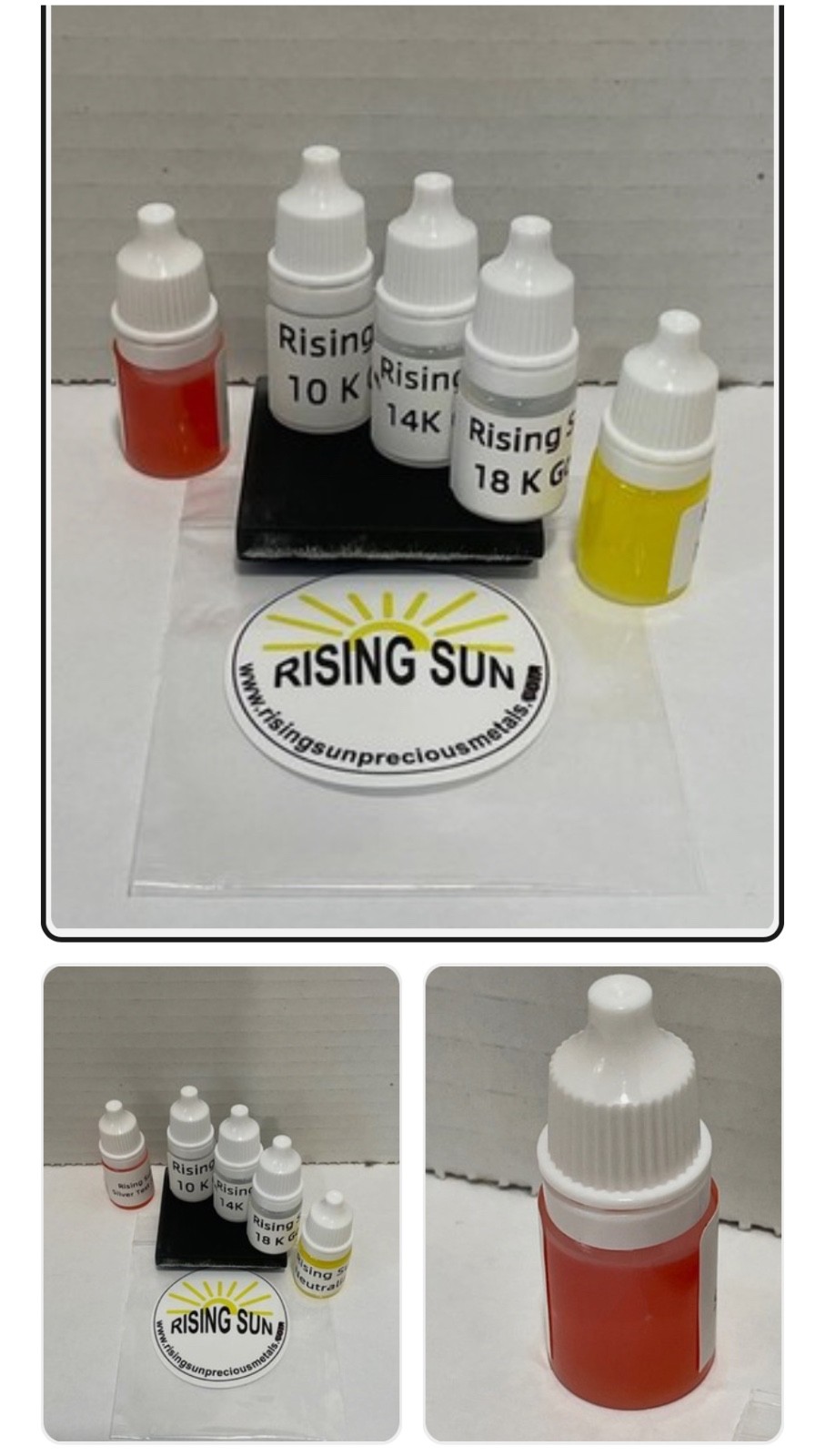 1Gold Test, Gold Test Kit, Gold Tester, Gold Acid 10K, 14K, 18K, Test Stone, a