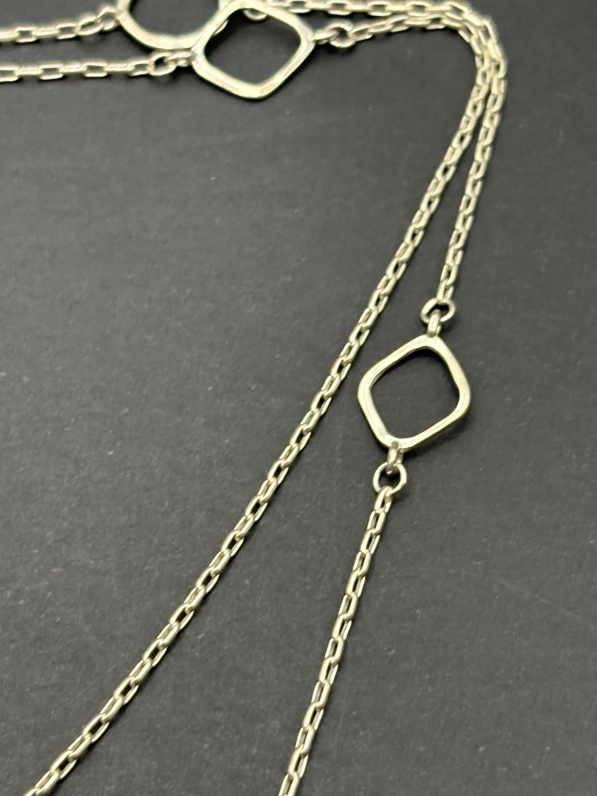 Silpada 34″ Sterling Silver Station Necklace 925 7 Grams G7