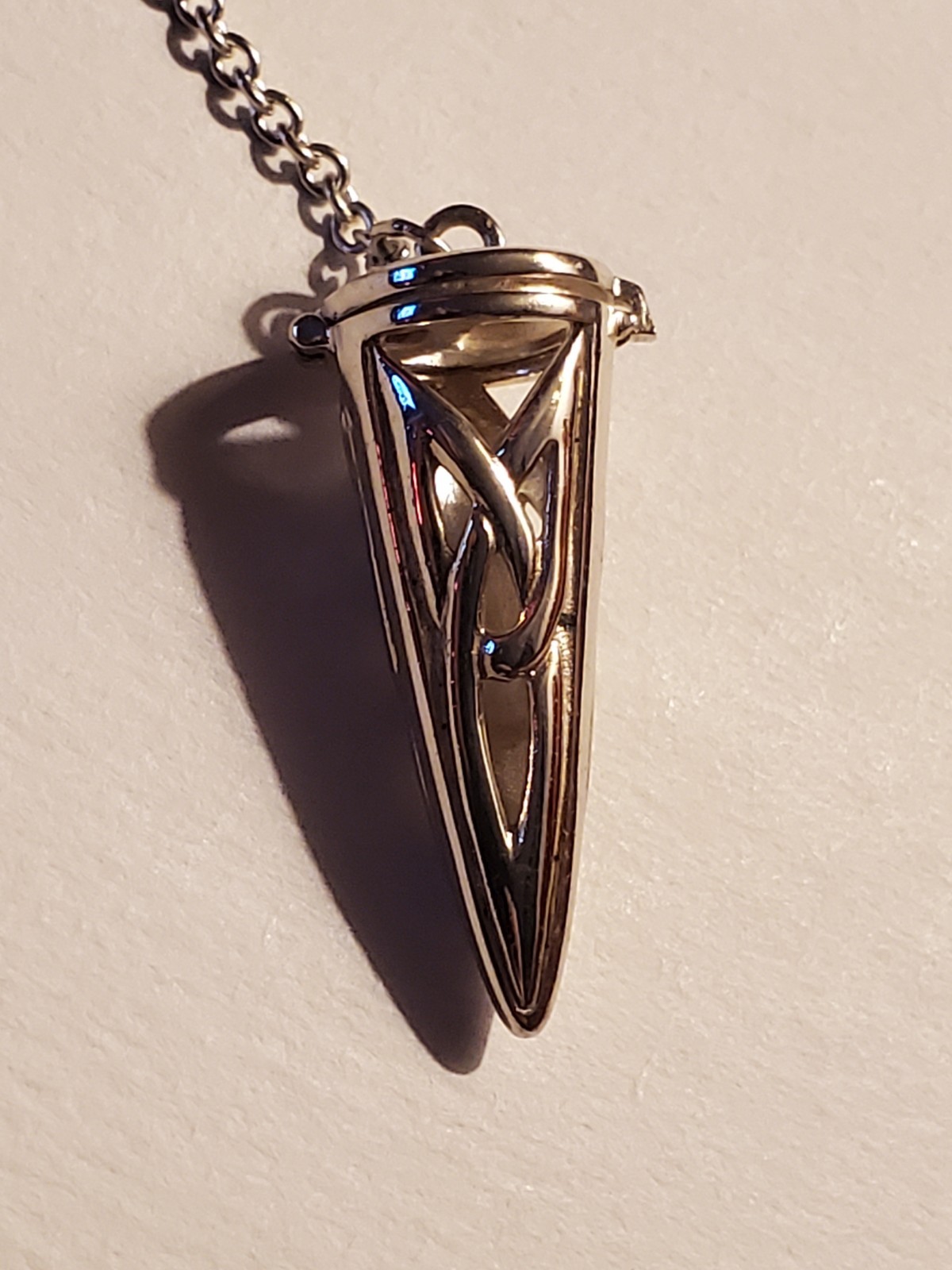Peter Stone PSCL Sterling Silver Pendulum Pendant – 925 – Celtic Design – .32…