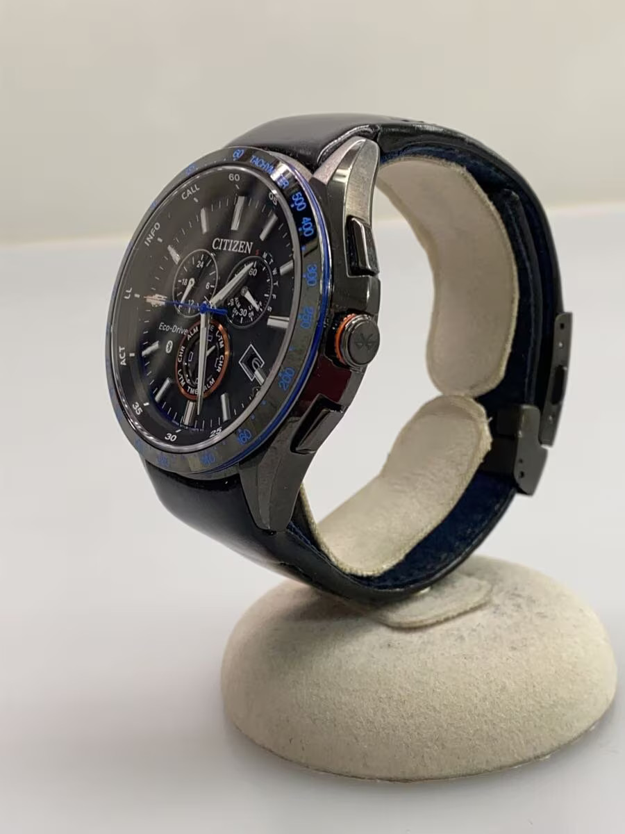 CITIZEN Quartz Watch Analog Leather BLK BLK BZ1035 09E