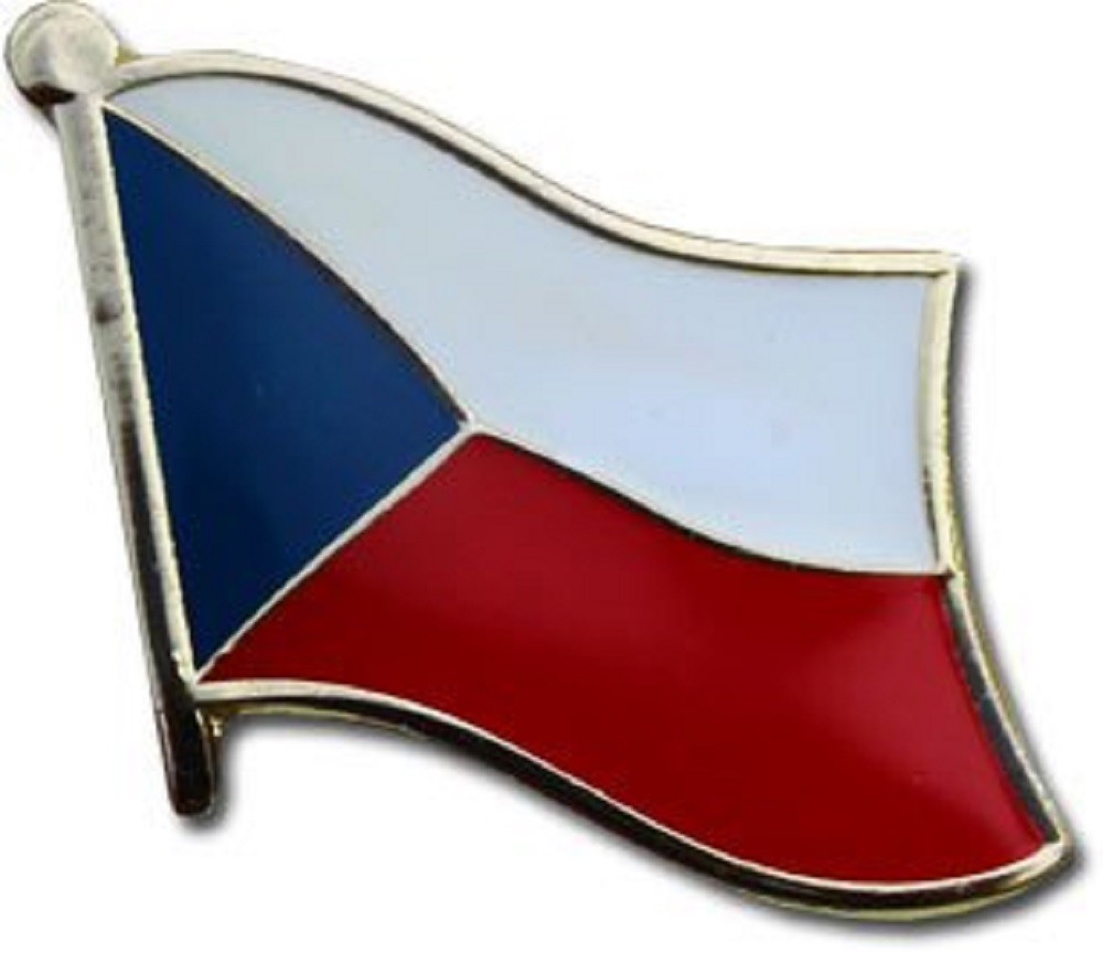 Czech Republic Country Flag Bike Motorcycle Hat Cap lapel Pin