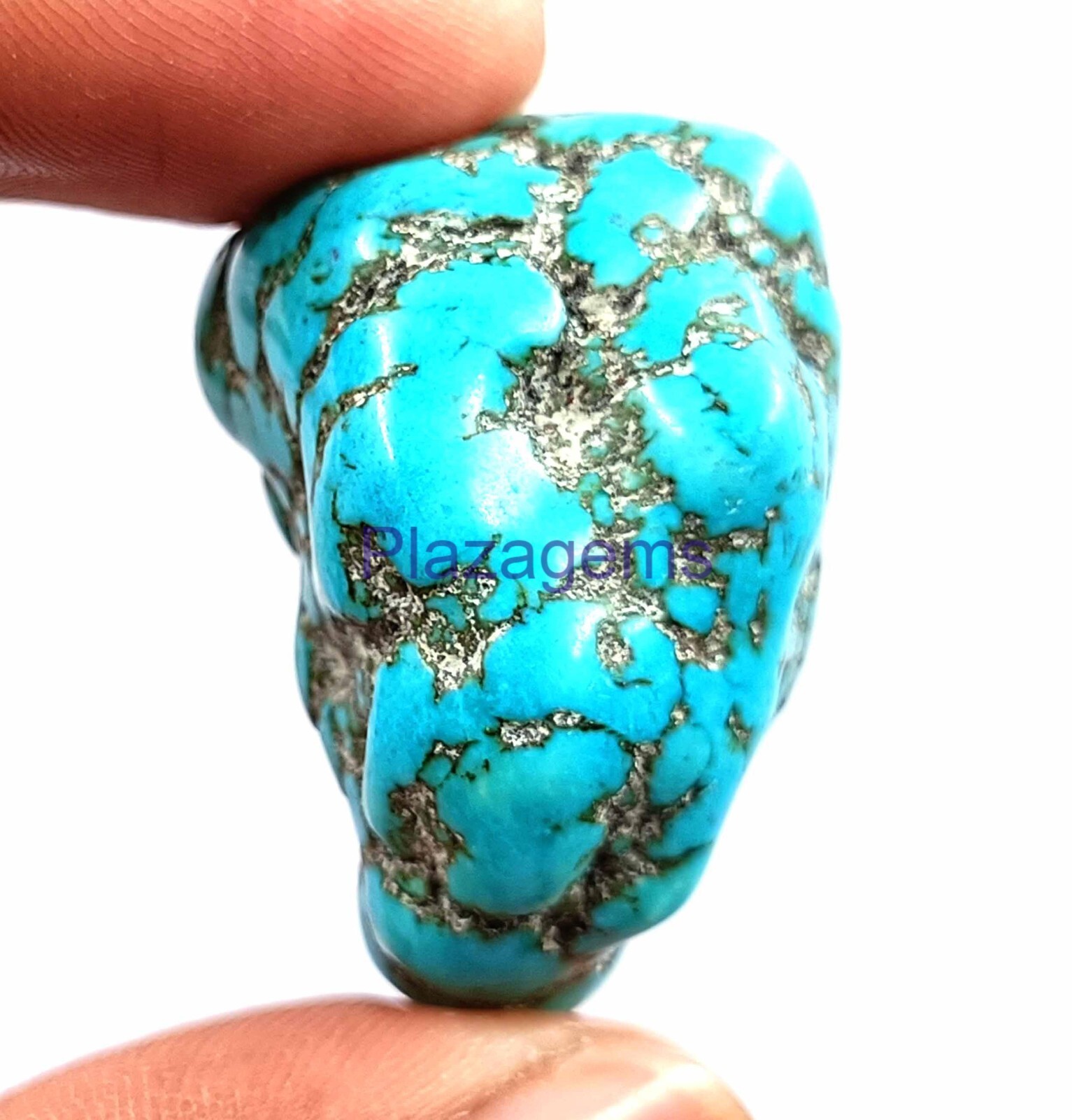 Natural EGL Certified 111Ct Arizona Sky Blue Turquoise Rough Loose Gemstone 4JKG