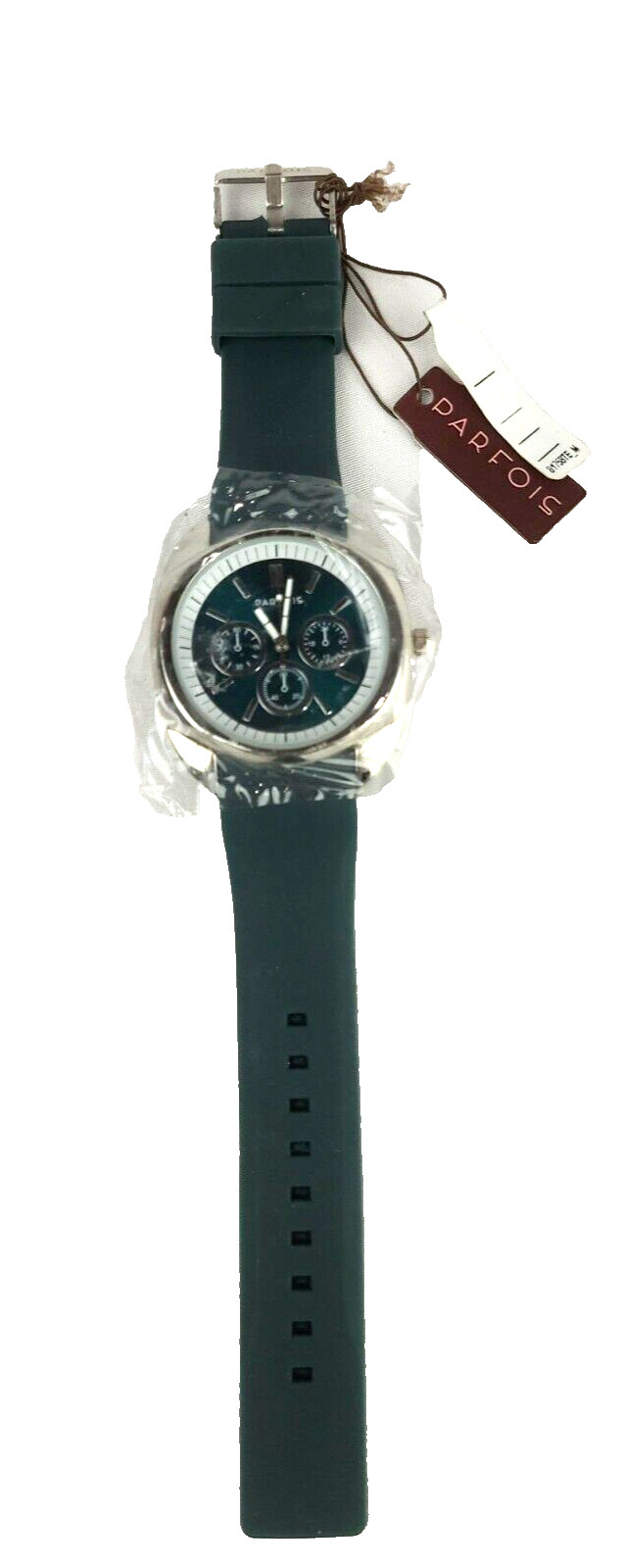Parfois Timepiece Green Dial Green Silicone Band New With Tags – Running