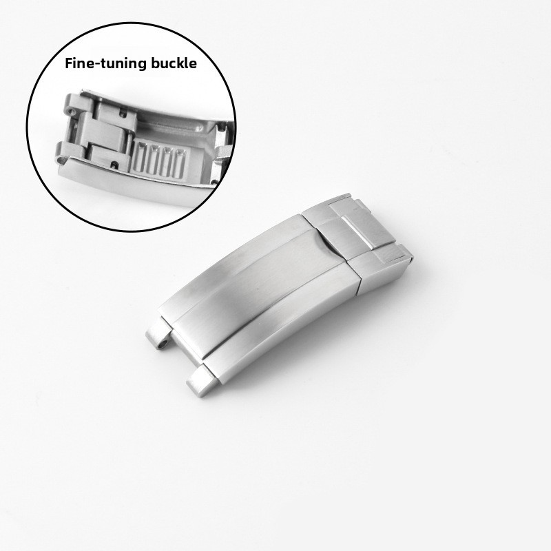 stainless steel watch buckle Micro-adjustable folding clasp 9x9mm for Rolex