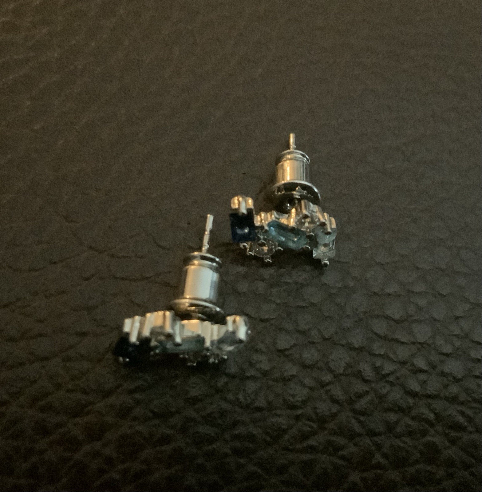 Art Deco Geometric Silver Crystal Museum Missoma Modern Art Earrings Stud Boho