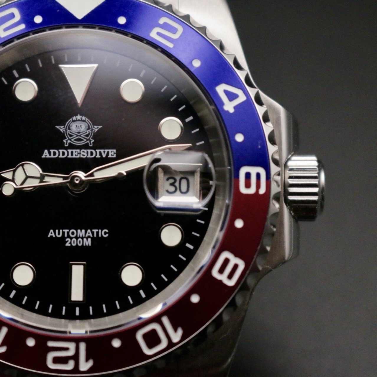🔥Fast Shipping🔥ADDIESDIVE AD2503 Automatic Miyota 8215 Ceramic Pepsi Sapphire