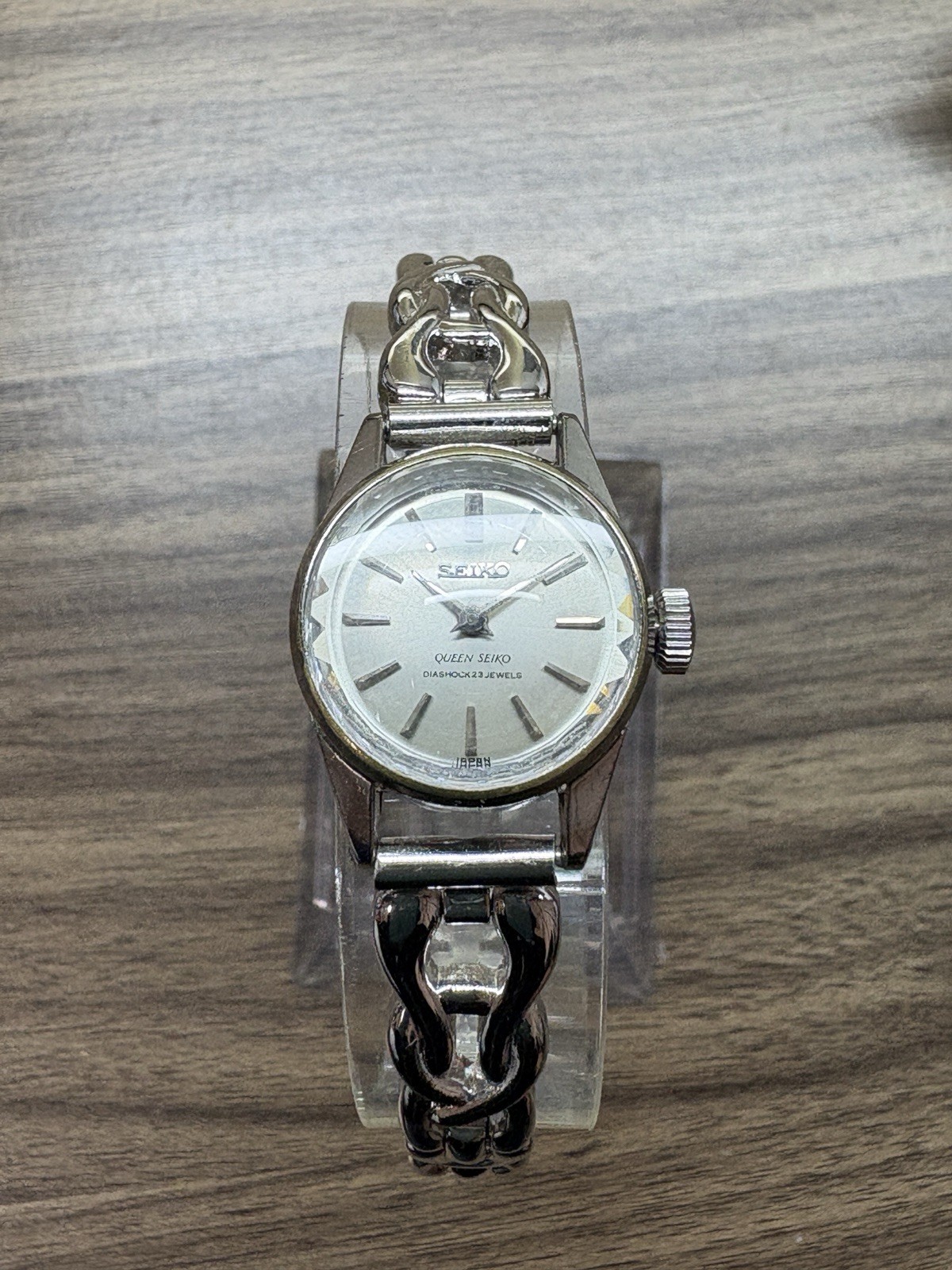 SEIKO Queen Seiko 1020-0010 Vintage 1975 Hand-Winding Ladies 14K WGF Japan