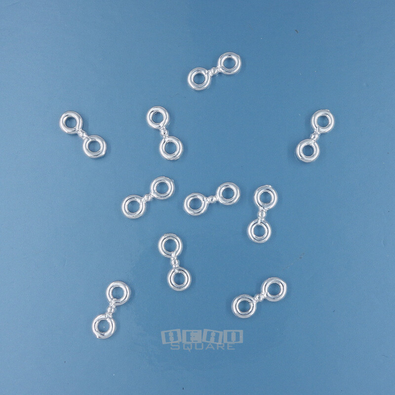 10 PC Solid Sterling Silver 2 Strand Spacer Bar approx. 3mm x 8mm #44312