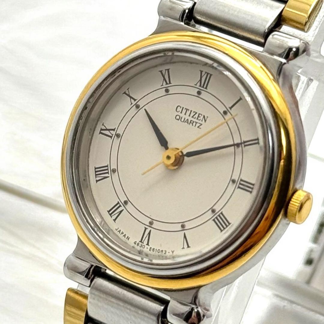 CITIZEN New Battery Wristwatch Working Item 4630 E60574 Combination