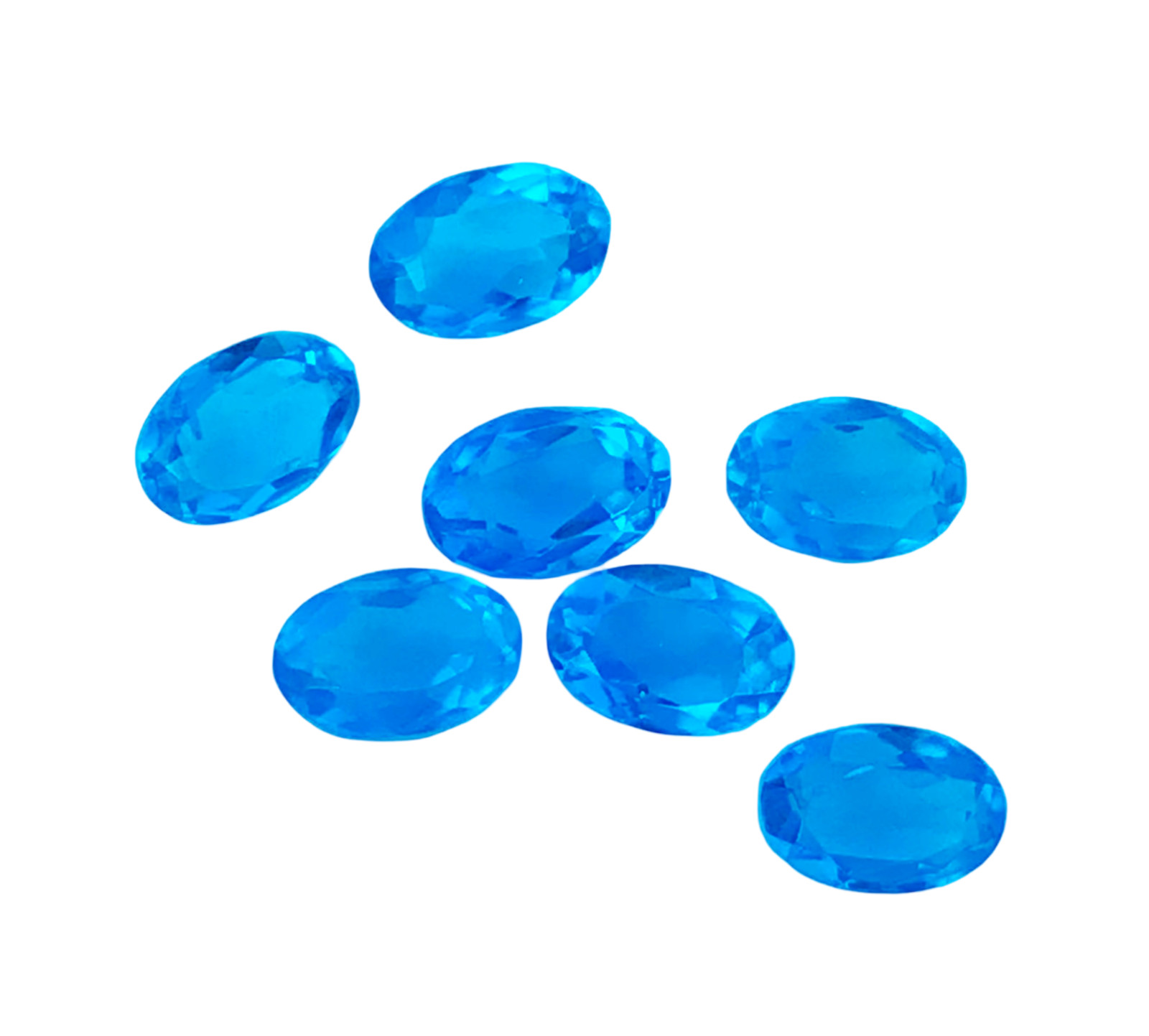 20 Pcs Faceted Blue Topaz Hydro Quartz Loose Gemstone -6x8mm-10x20mm Approx.