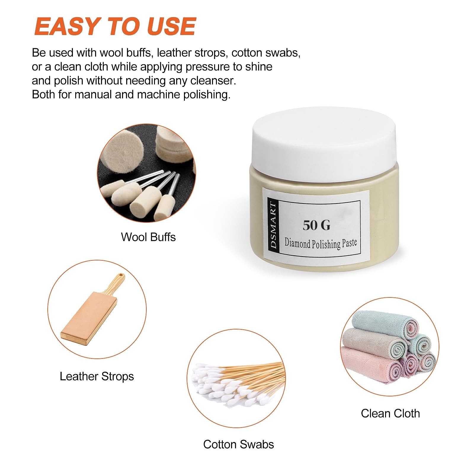 3,000 Grit Diamond Polishing Lapping Compound Polish Paste 50G (1.76 Oz) with…