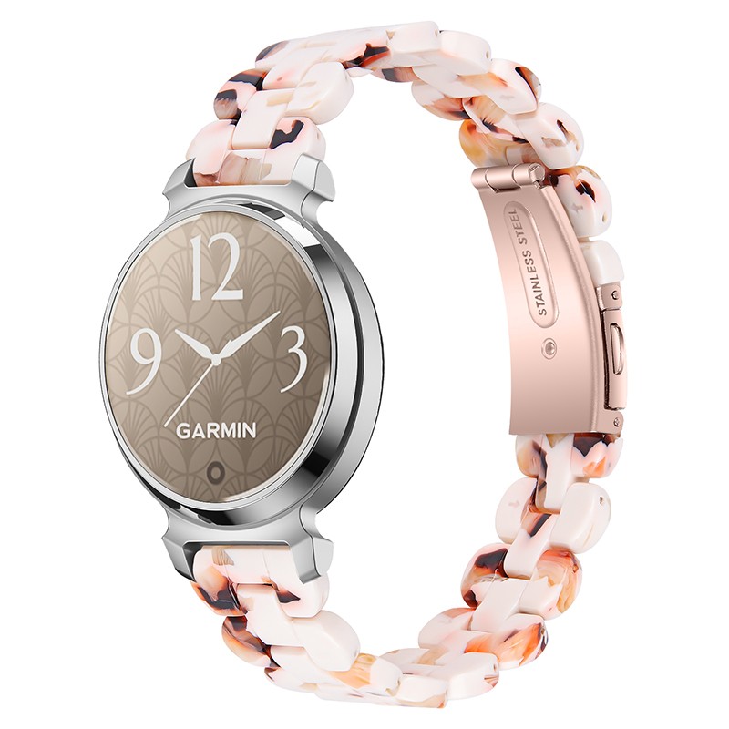 For Garmin Lily 2 Fashion Resin Stainless Steel Watch Strap Band Replacement