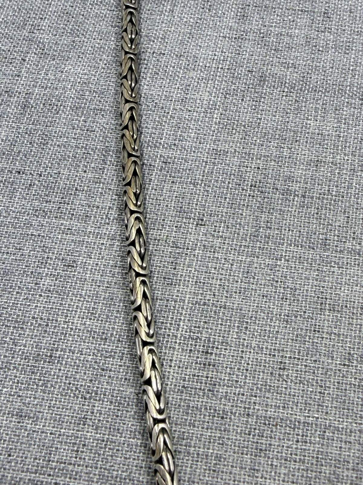 Byzantine Link 2.7mm Chain Sterling Silver .925 Necklace 22″ (24 Grams)