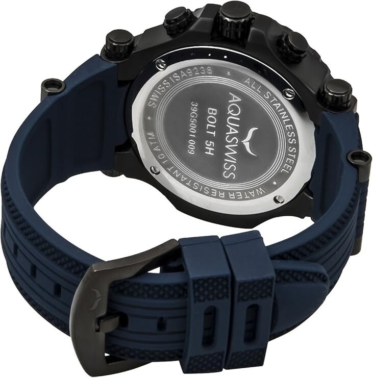 Aquaswiss 39G5009 Bolt Multifunction Swiss Men’s Watch Black Ion 39G5009