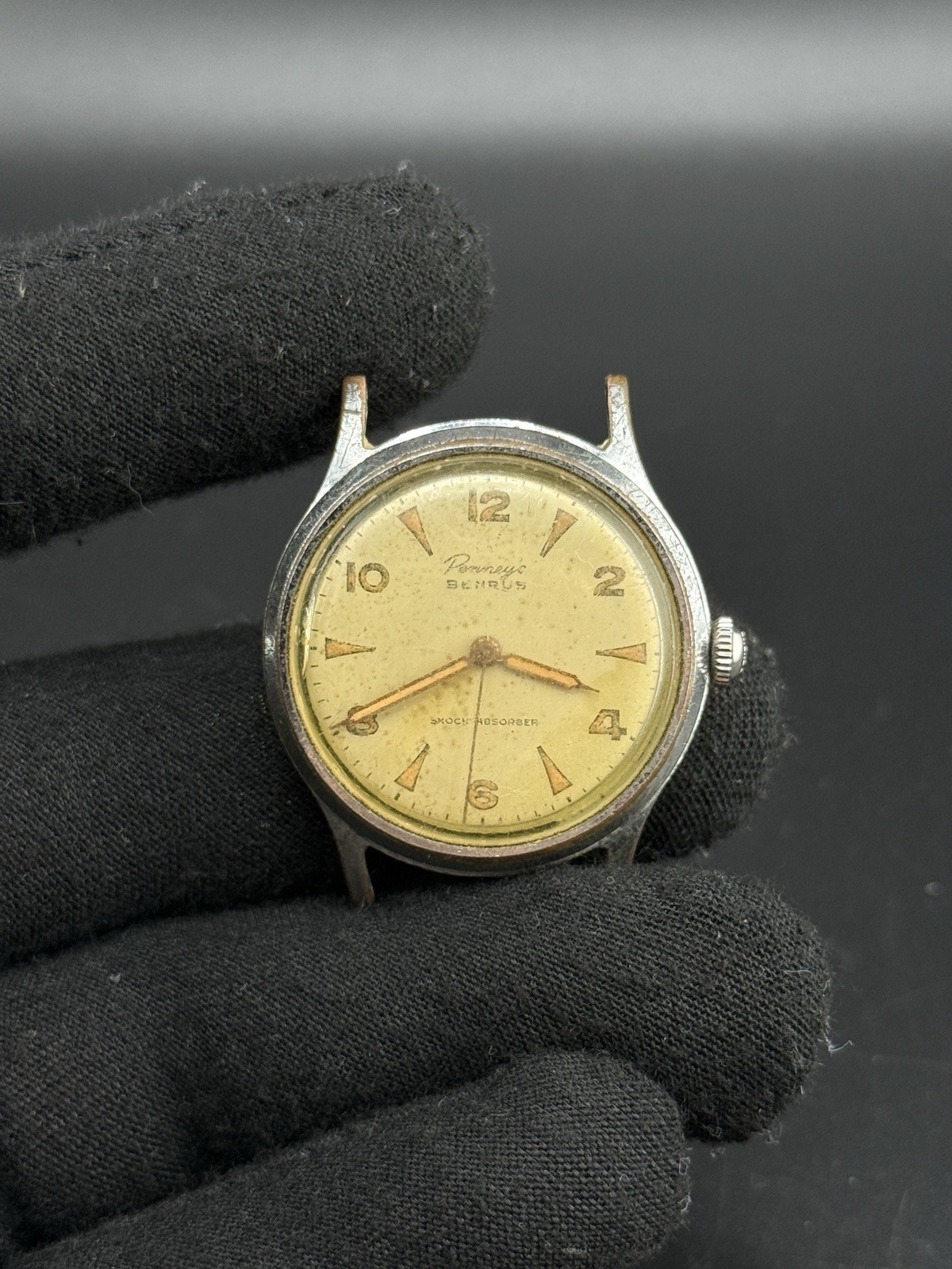 1950’s Benrus Mens Watch For J.C Penney’s 33MM Case, Clean Movement
