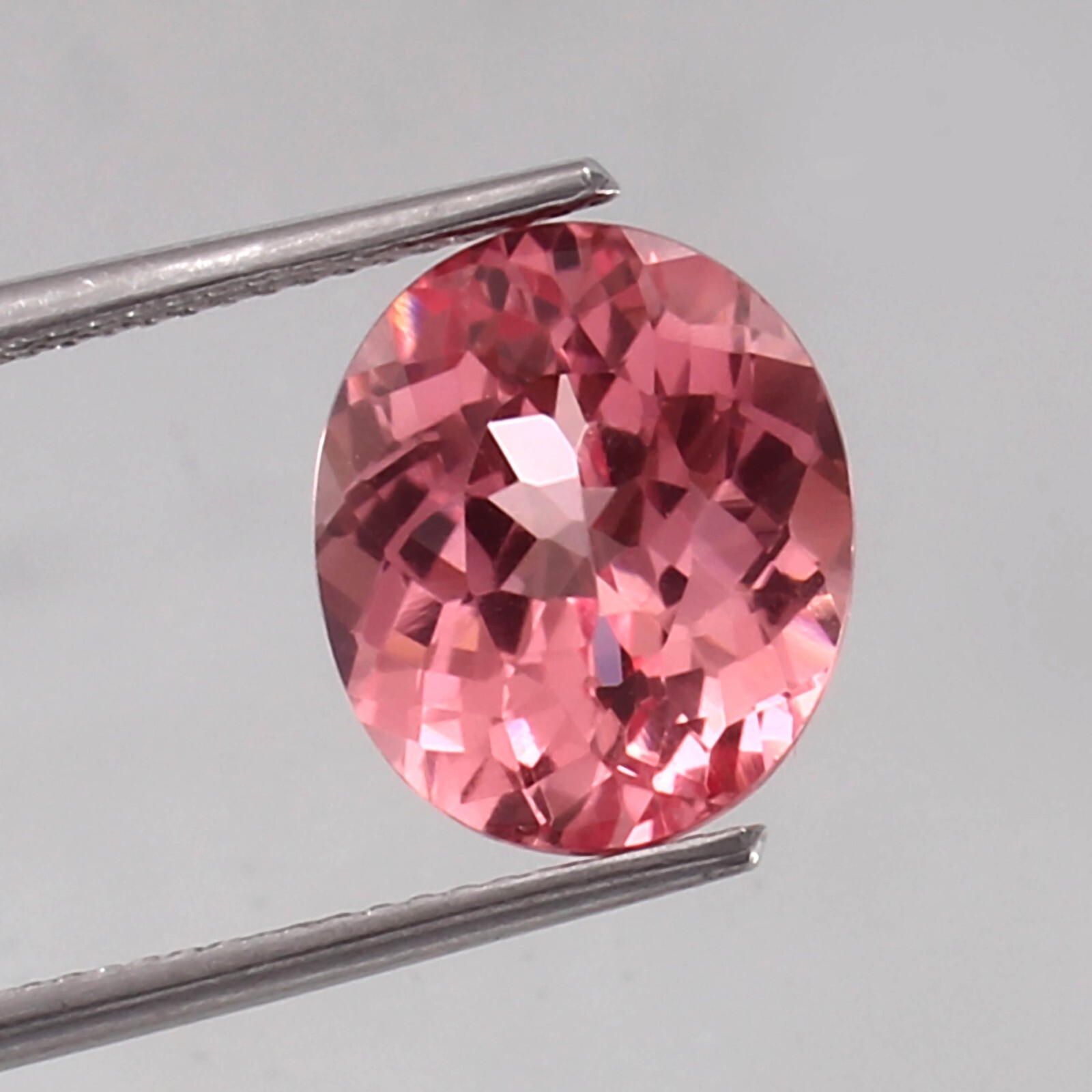 Natural Flawless Ceylon Padparadscha Sapphire Oval Cut Loose Gemstone 12×10 mm