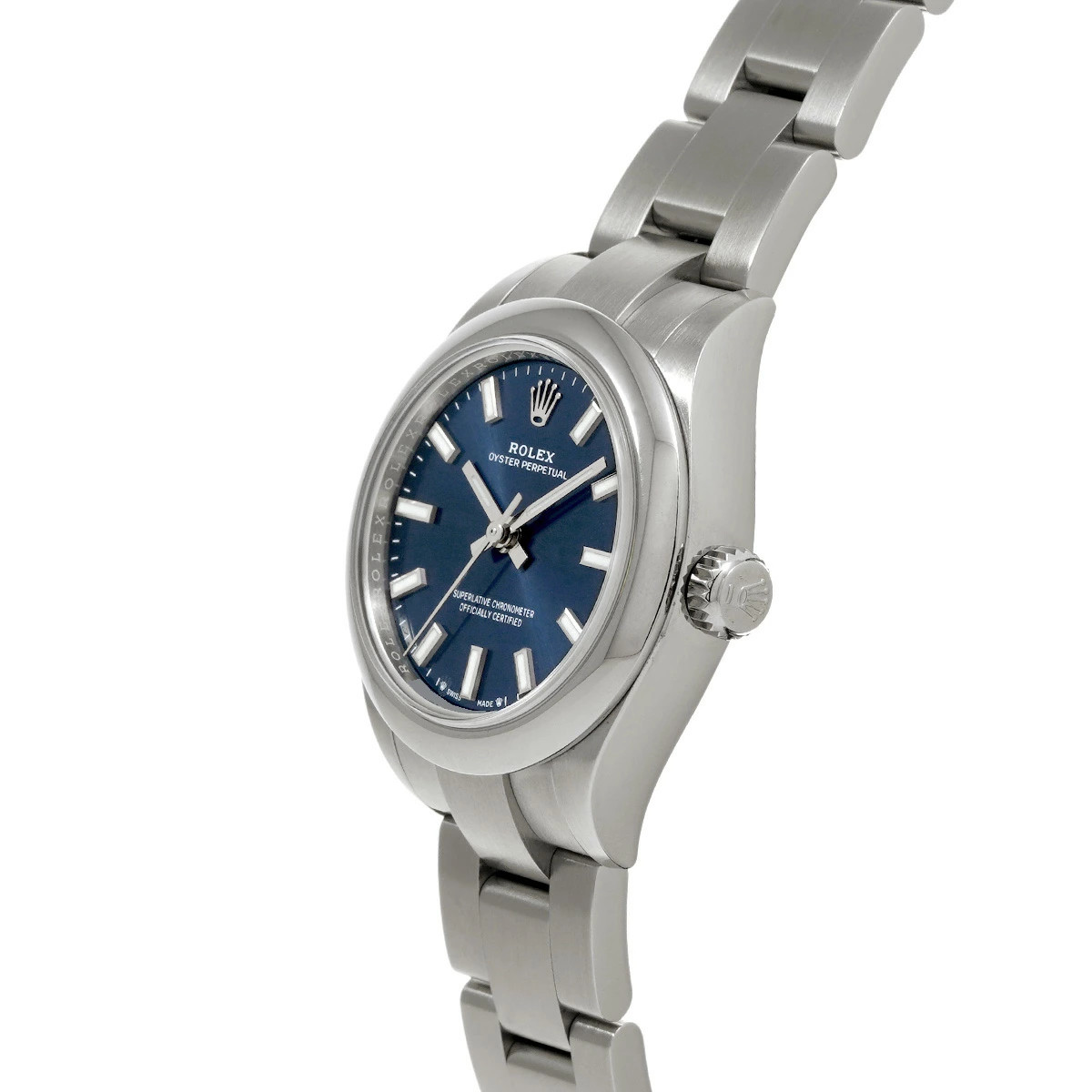ROLEX Oyster Perpetual 28 276200 Blue Ladies Used Watch #51612