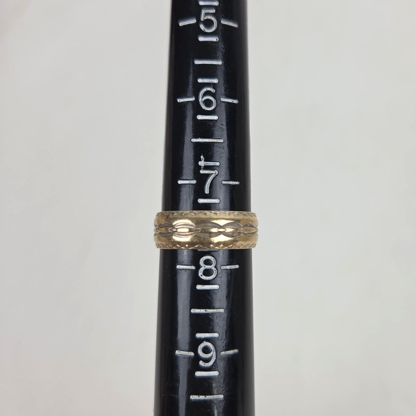 14K Vintage Yellow Gold SZ 7.75 ArtCarved Woven Braid Band
