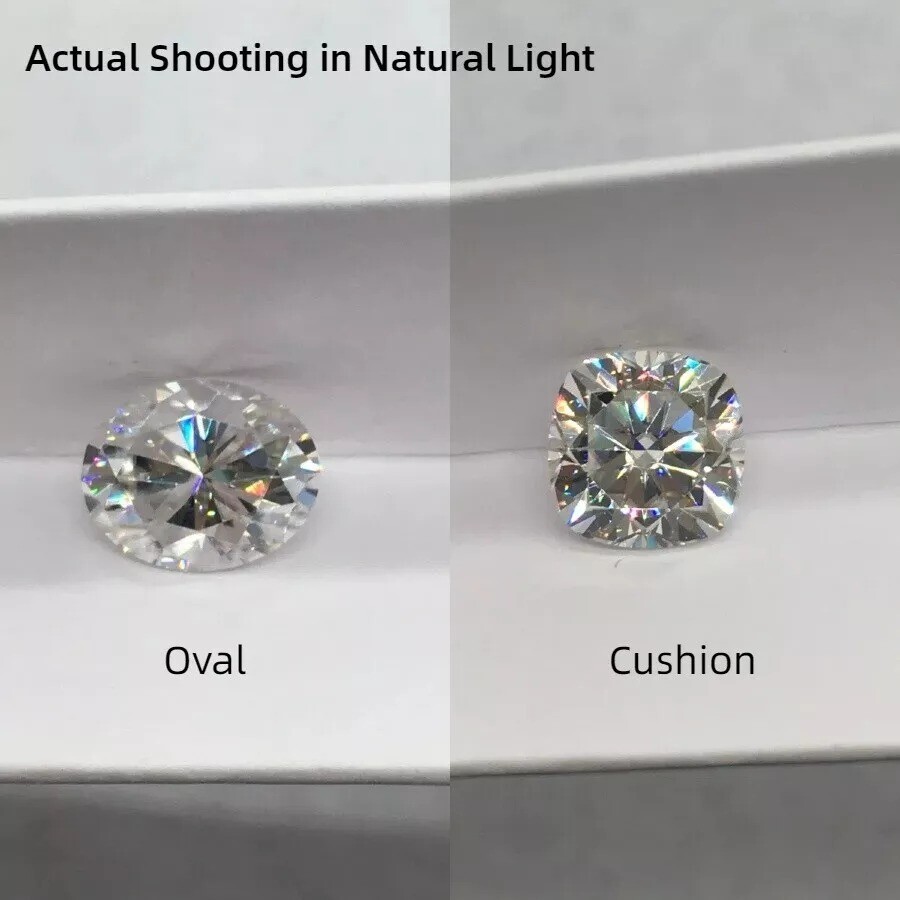 Loose All Shapes Moissanite IF Clarity, D Color Certified 1.00 to 5.00 Carat