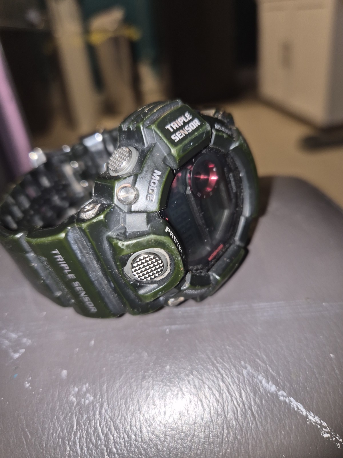 Casio GW9400-1 G-Shock Rangeman Black Red Digital Dial Resin Band Men Watch NEW