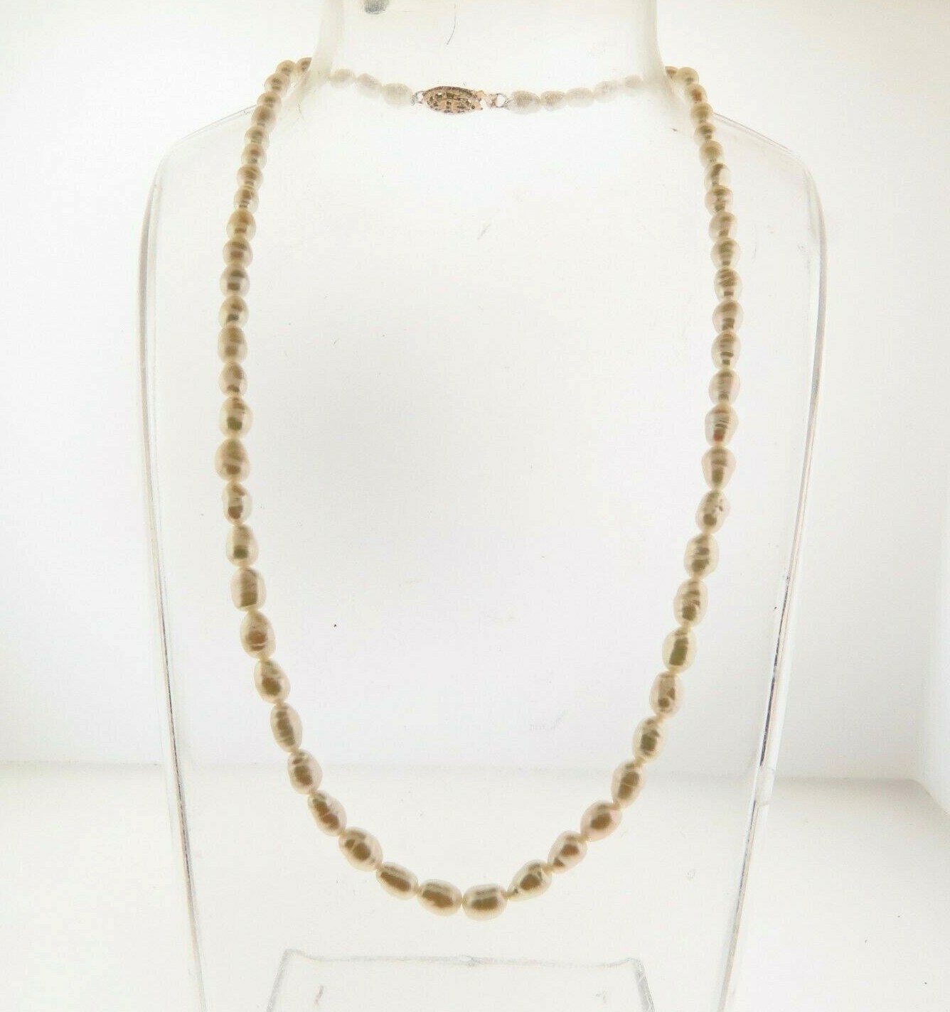 Cultured Fresh Water Pearl Necklace Gold filled 16.5″