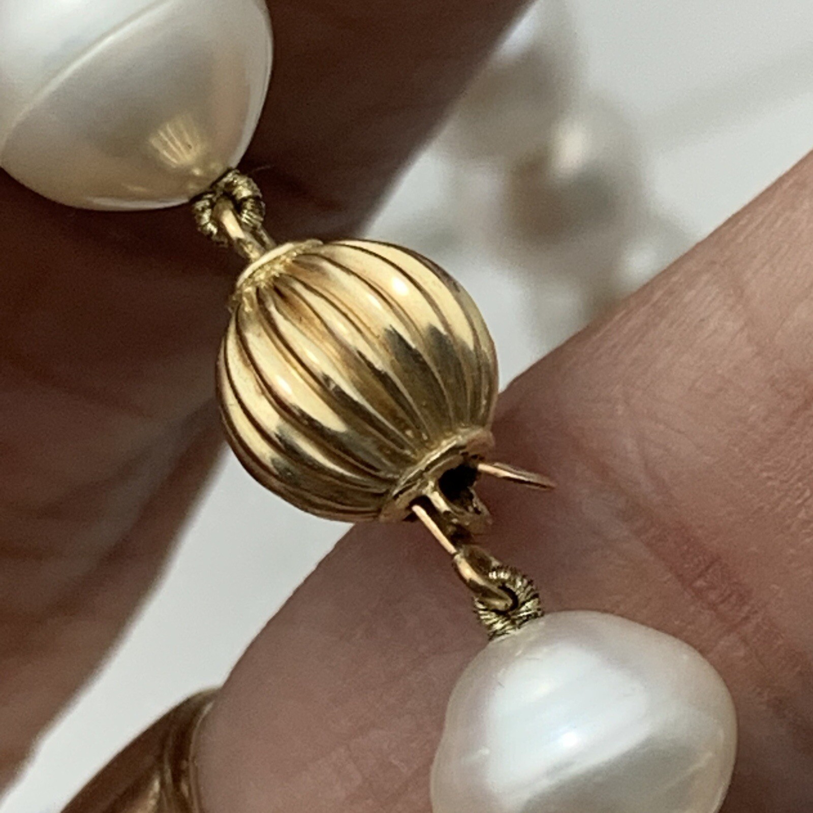 Japan Cultured Pearls Baroque Necklace 8.7 – 11mm Pearl 14k Gold