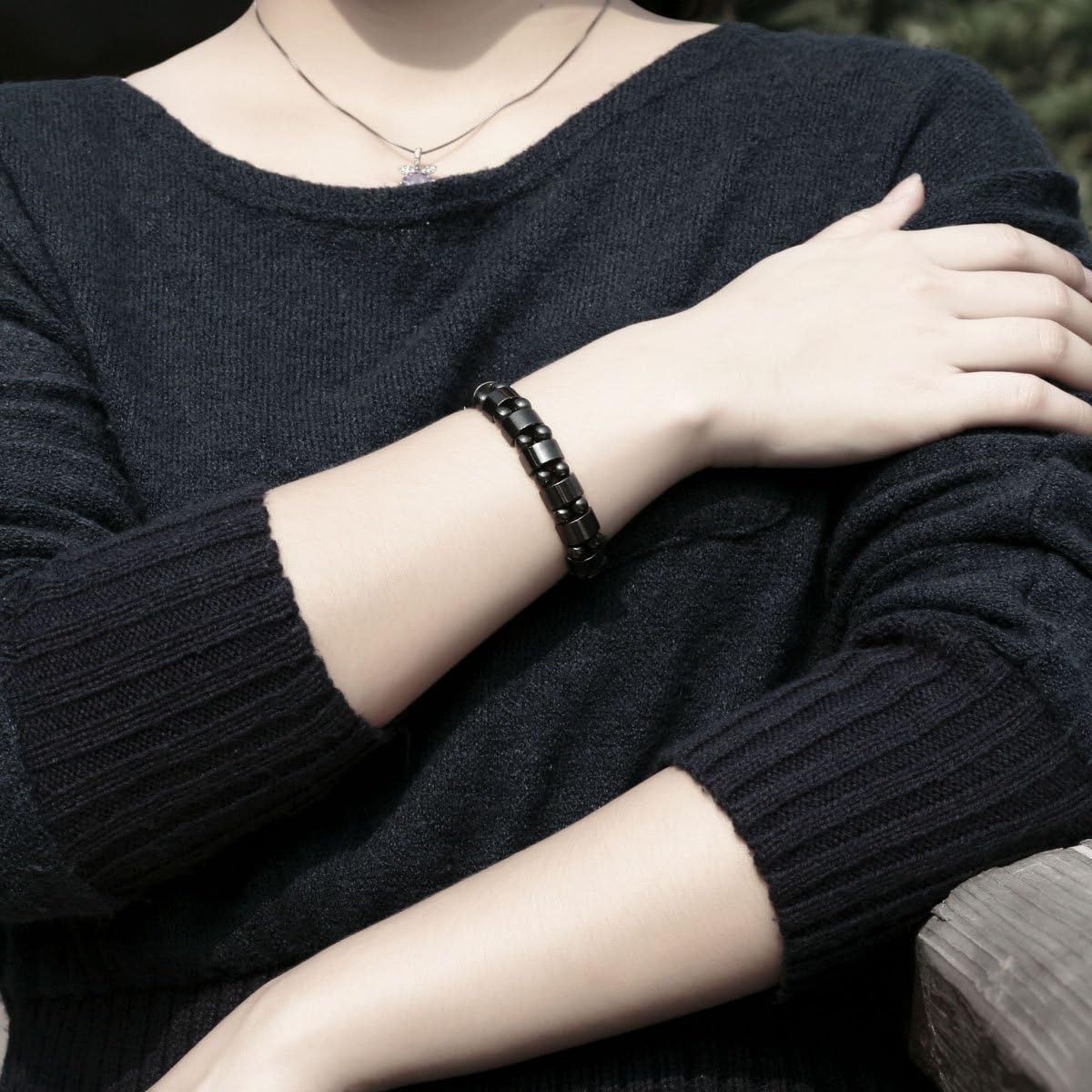 Hematite Bracelet Men Natural Stones Handmade Bracelets Women Powerfull Bracelet