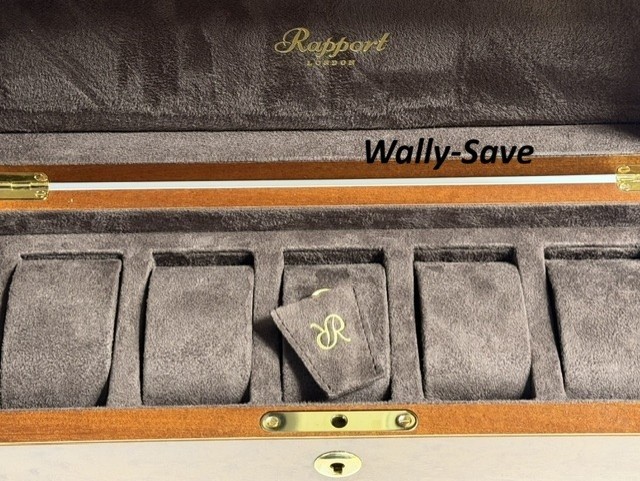 Rapport London Heritage Five Watch Burr Walnut Gorgeous Luxury Box