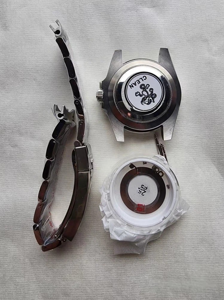 DIY Watch Part Kit for R Date Black SUB 3135 40mm Watch SS Case+Dial+Hands+Strap
