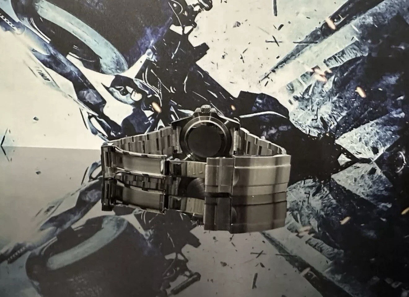 Custom 40mm GMT Style “Batman” Mod Watch w/ NH34 Automatic – Bezel Lumes