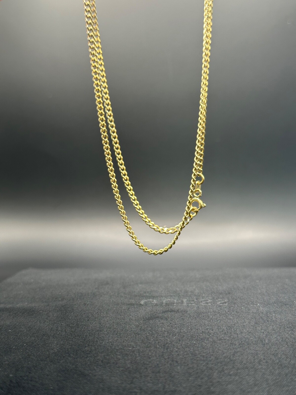 14K Yellow Gold Curb Link Chain Necklace 18″2.2mm 2.75g 585 Stamped Real Genuine