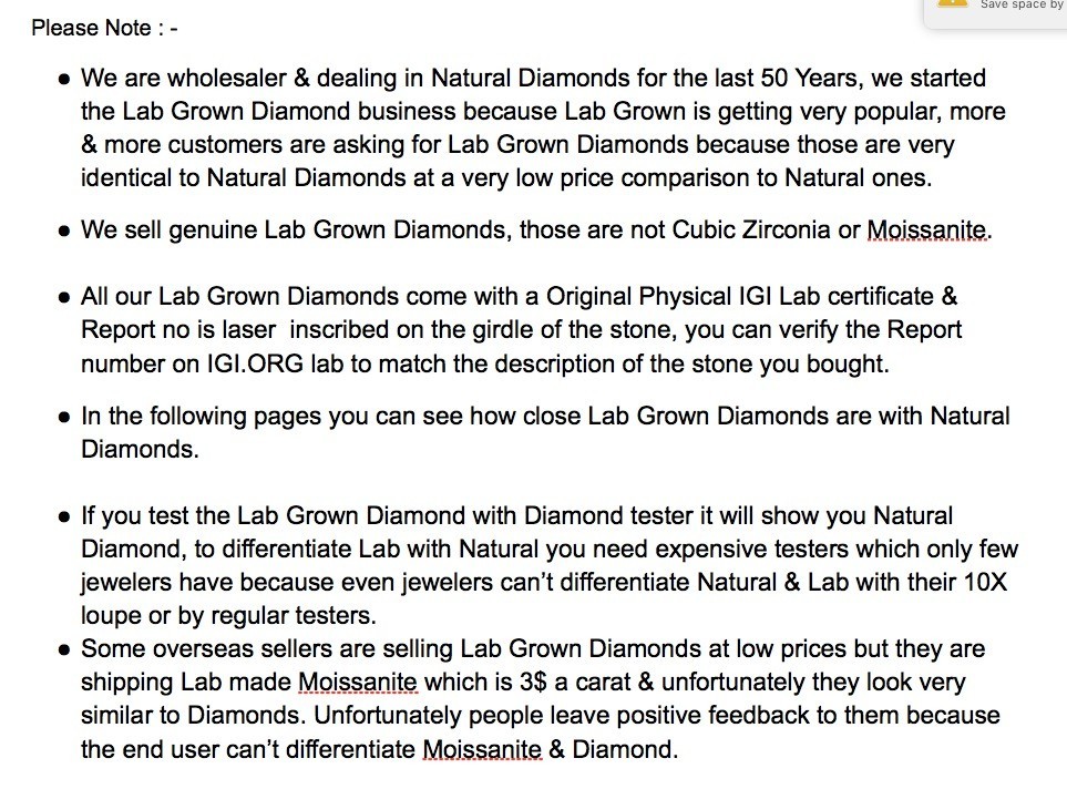5.06 Cts D VS2 IGI Certified CVD Lab Grown Loose Diamond Round Excellent cut
